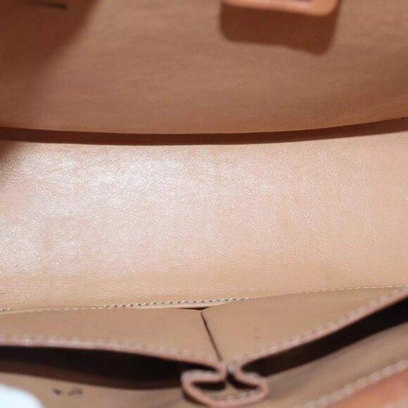 CELINE Macadam Canvas Hand Bag PVC Leather Beige Auth - Picture 13 of 16